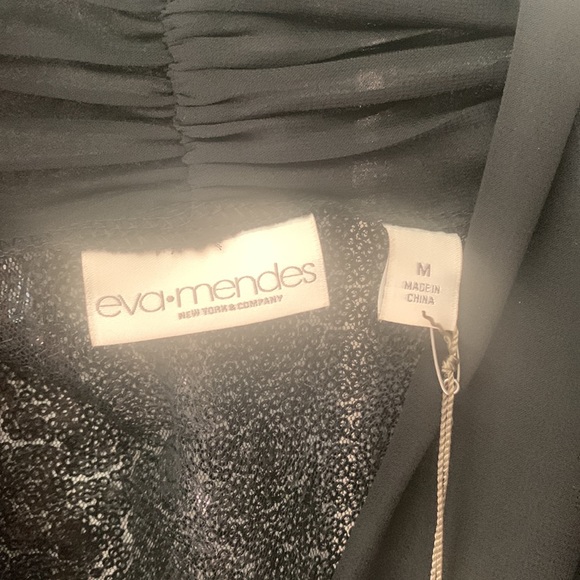 Black bodysuit with chiffon and tiny black sequin’s size M - Picture 2 of 4